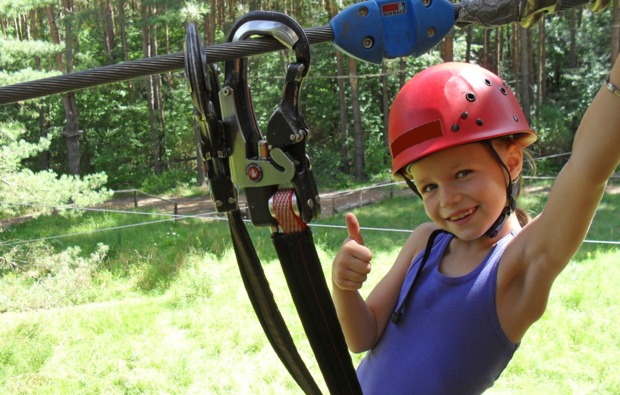 Kletterparcours im Waldseilgarten Beelitz