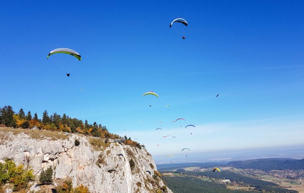 Gleitschirm Tandemflug Hohe Wand Nieder�...