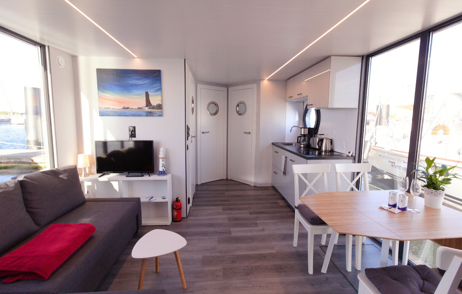 3 Tage (2 Übernachtungen) 3 Hausboot Übernachtung Schleswig für 4 (2 Nächte)