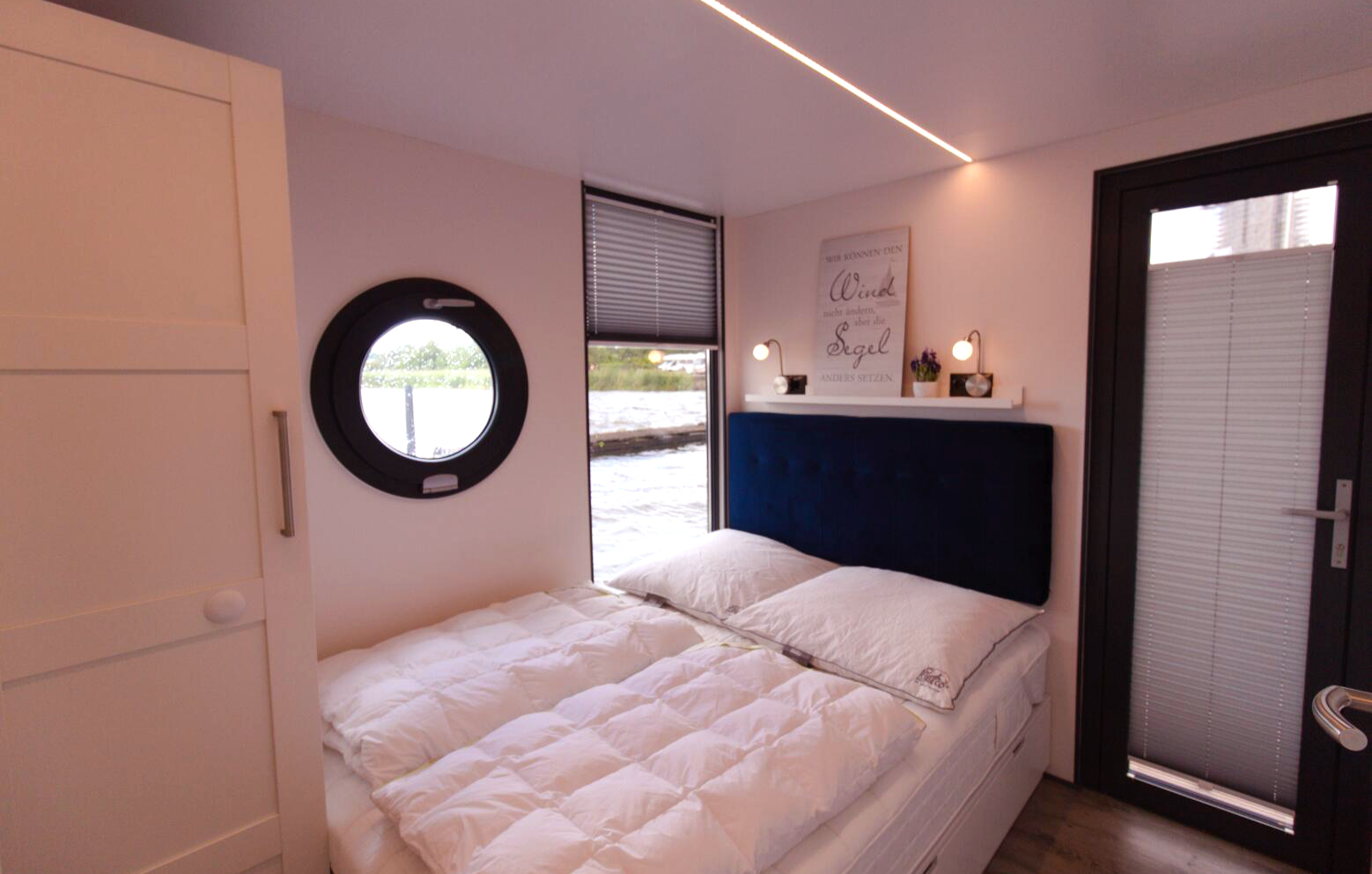 3 Tage (2 Übernachtungen) 3 Hausboot Übernachtung mit Sauna Schleswig für 4 (2 Nächte) in Wird gestellt: Bettwäsche und Handtücher