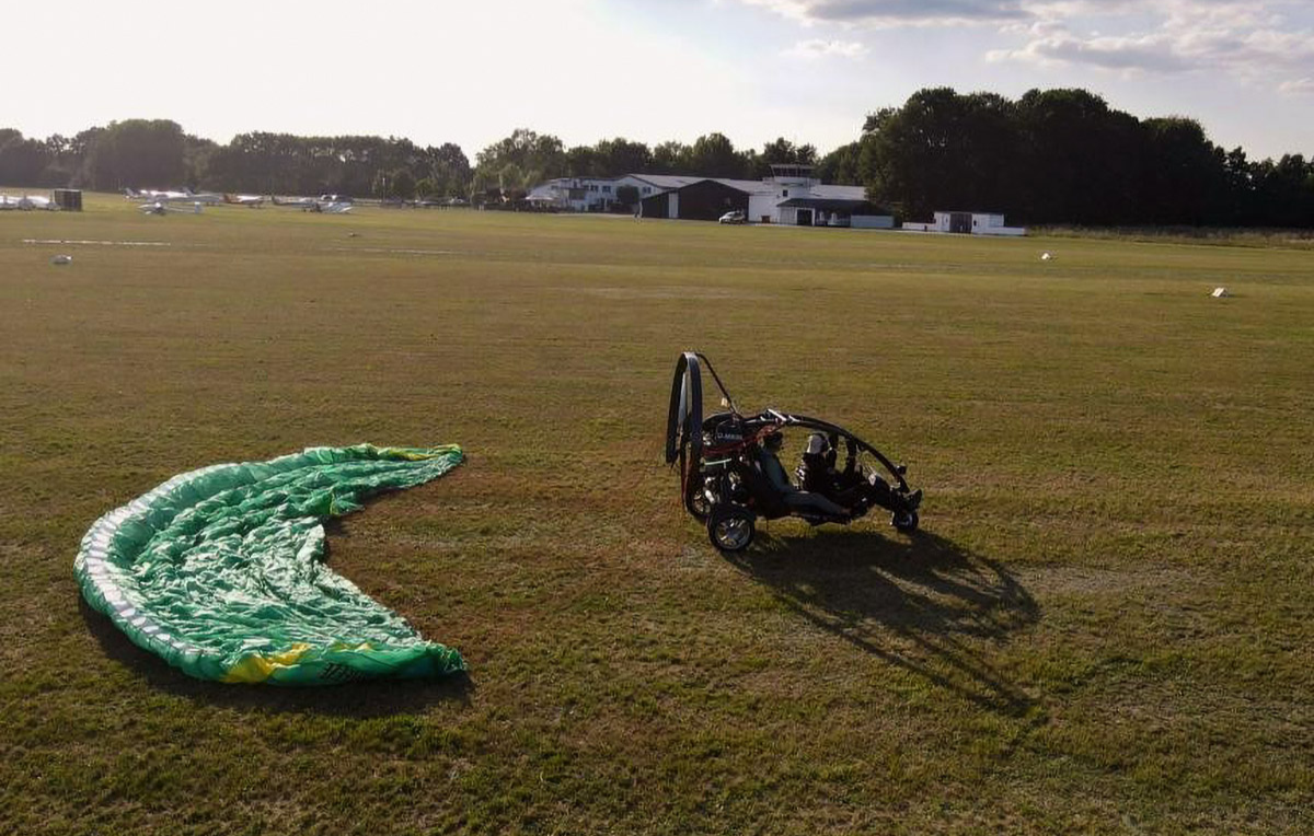 Motorgleitschirm fliegen Hodenhagen Nied...