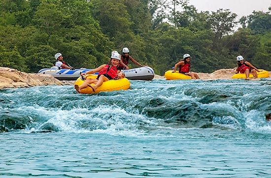 Wildwasser-Tubing
