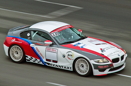 BMW Z4 M Renntaxi auf dem Sach...