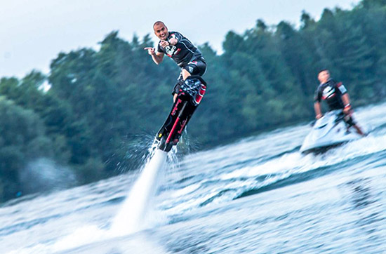 Flyboarden bei Mönchengladbach...