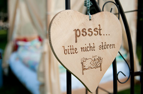 Übernachtung im Garten-Himmelbett Raum St. Johann für 2 in Dorfgastein