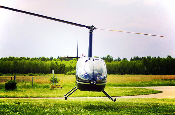 Hubschrauber fliegen für Begin...