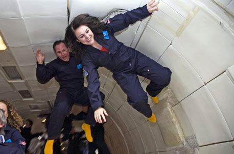 Parabelflug mit Astronautentra...