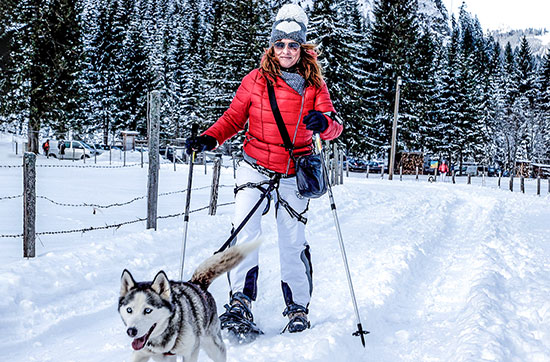 Husky-Schneeschuh-Trekking in Hohentauern