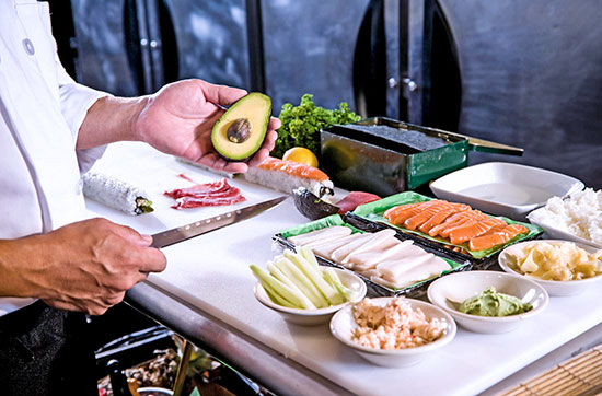 Sushi Workshop mit Weinprobe i...