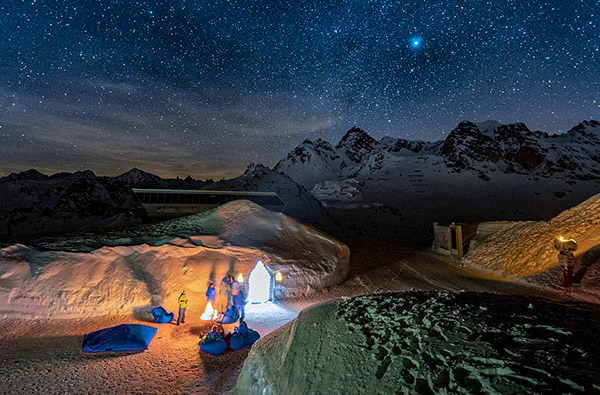 Iglu Übernachtung Montafon für 2