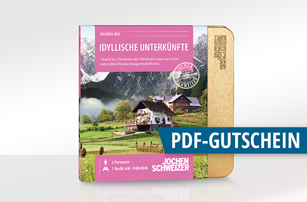 Erlebnis-Box 'Idyllische Unterkünfte für 2' als PDF