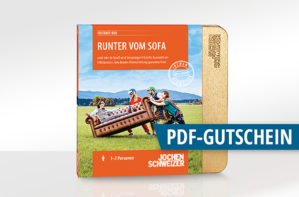 Erlebnis-Box 'Runter vom Sofa'...