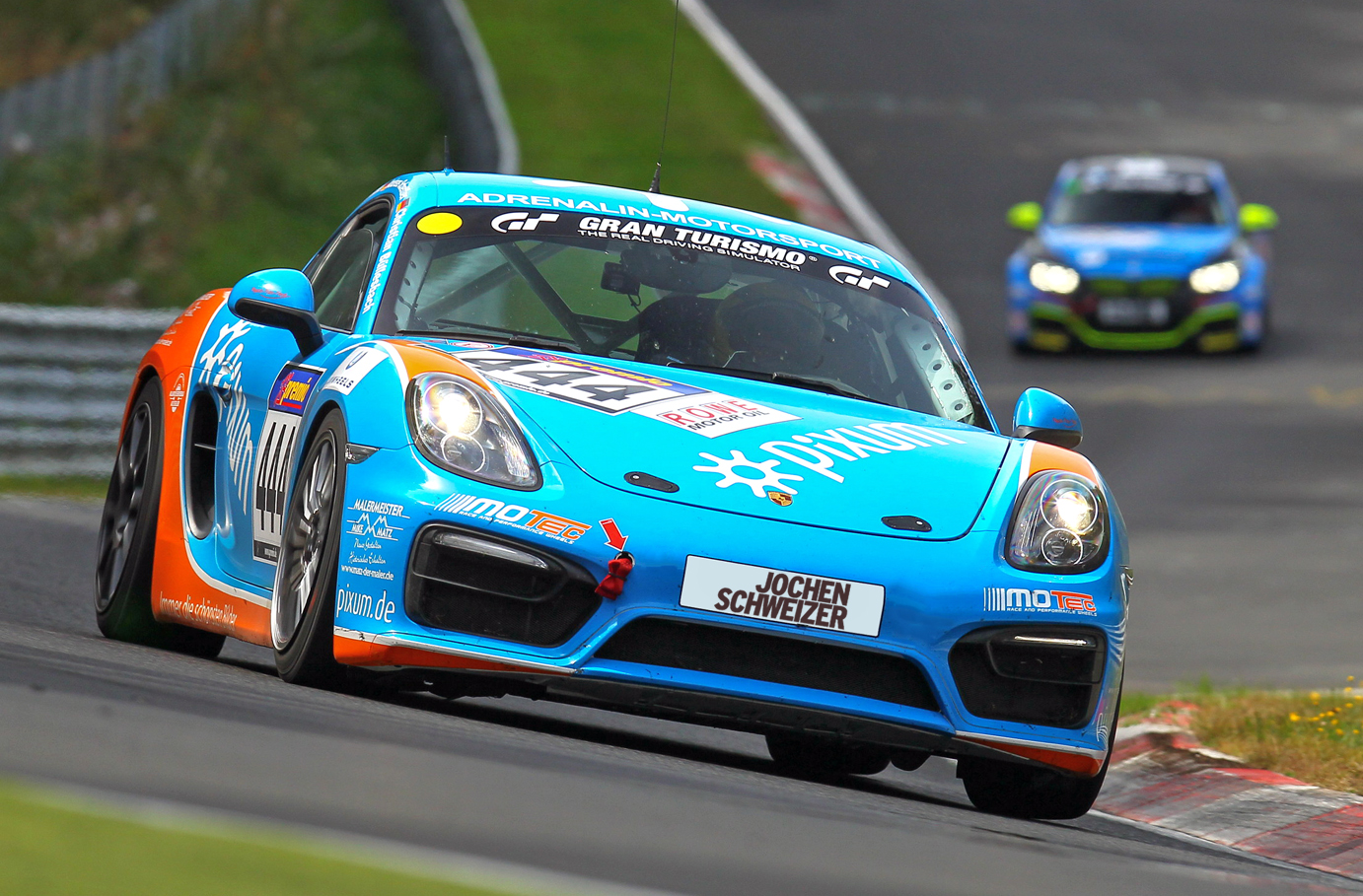 Porsche Cayman 981 Renntaxi auf der Nordschleife in Nürburg