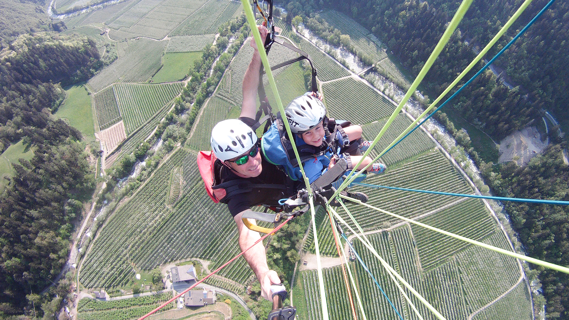 Gleitschirm Tandemflug für Kinder Saltaus
