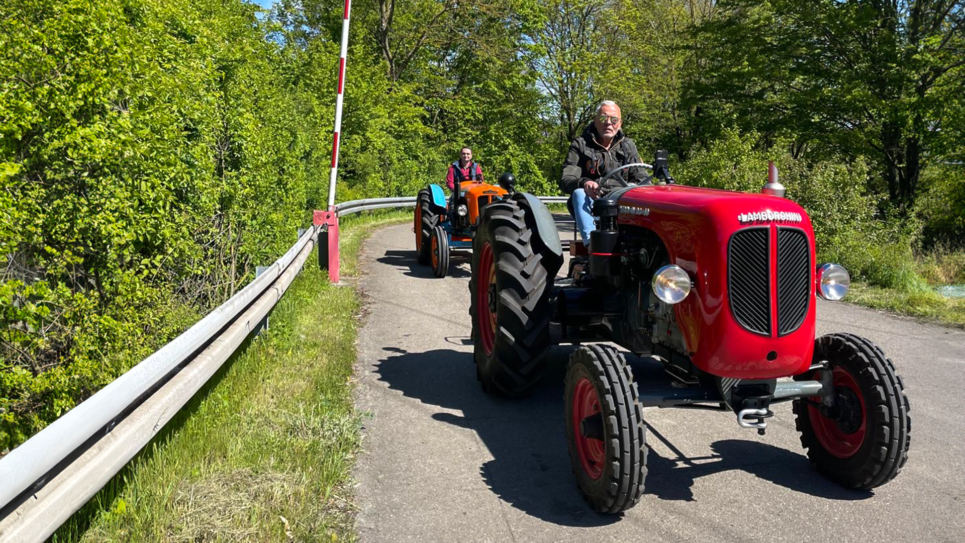 Lamborghini Traktor fahren Sindelfingen (Sonnenuntergang)