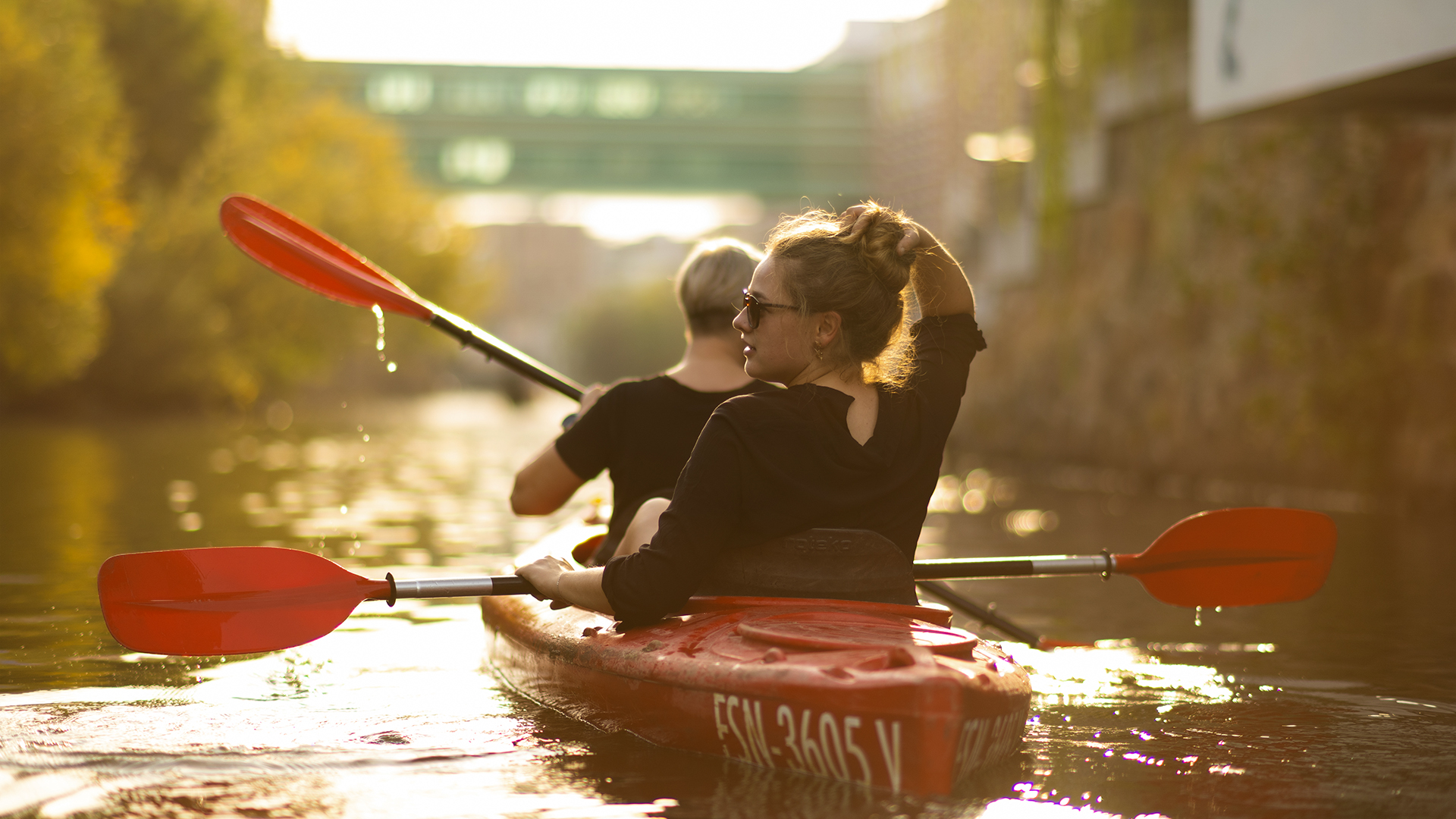 Kanutour Cospudener See in Leipzig