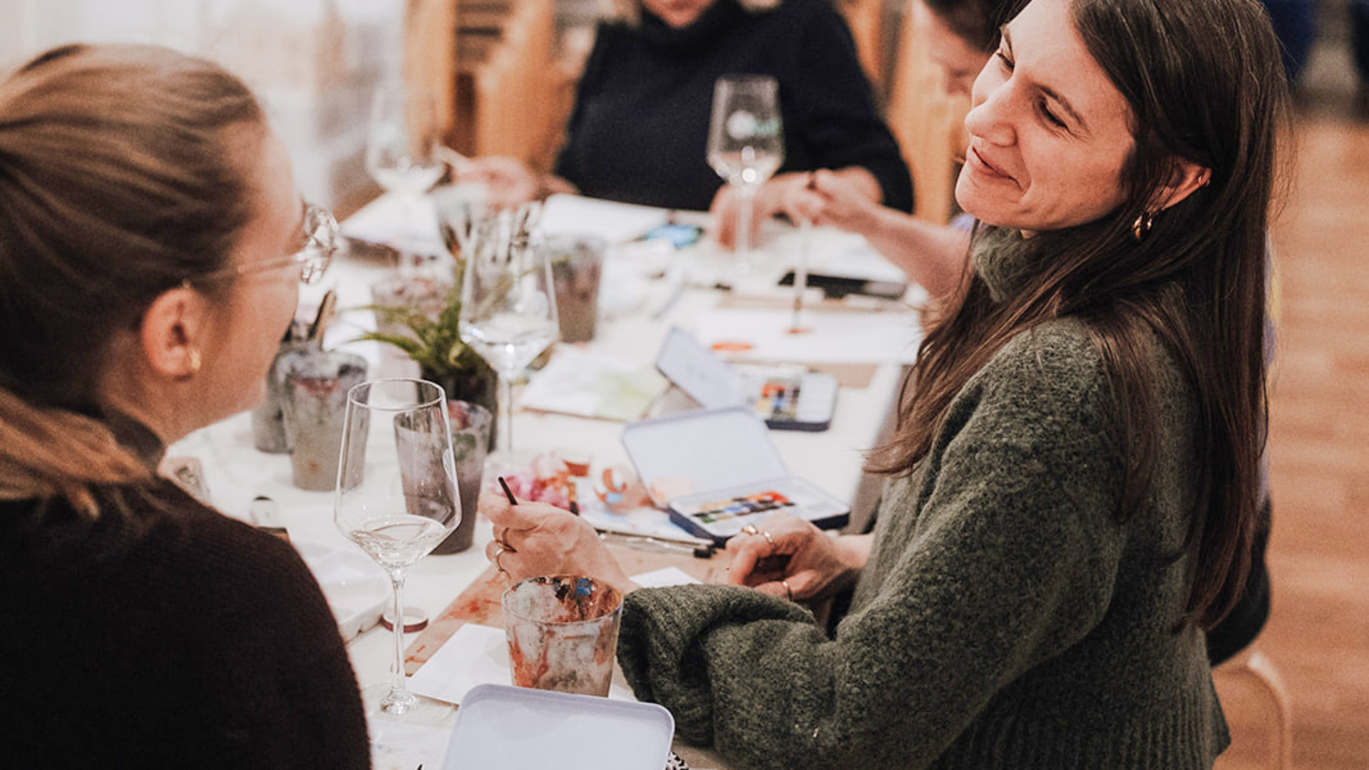 Aquarellkurs Frankfurt mit Weinprobe (Nordend) in Frankfurt am Main