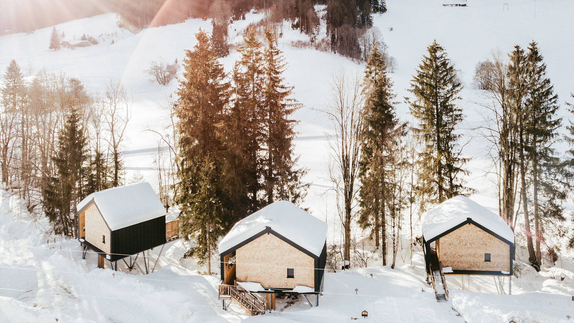 Romantikurlaub im Baumhaus Chalet für 2 (1 Nacht) in Missen-Wilhams