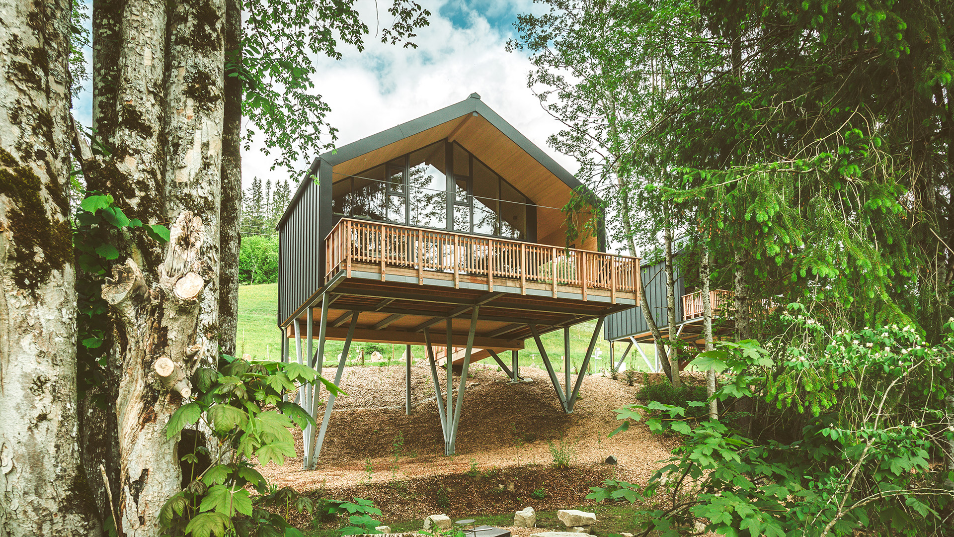 Außergewöhnlich Übernachten im Baumchalet für 2 (2 Nächte) in Missen-Wilhams