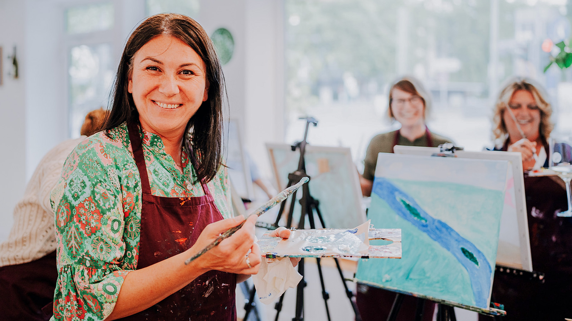 Paint & Drink mit Strukturpaste Berlin Paint & Drink mit Strukturpaste Berlin