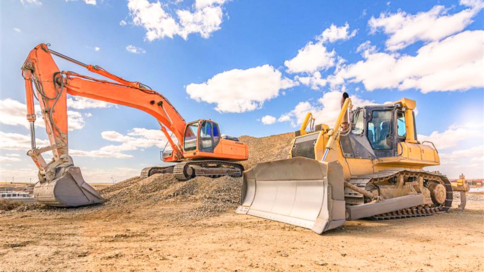 Bagger oder Dumper fahren