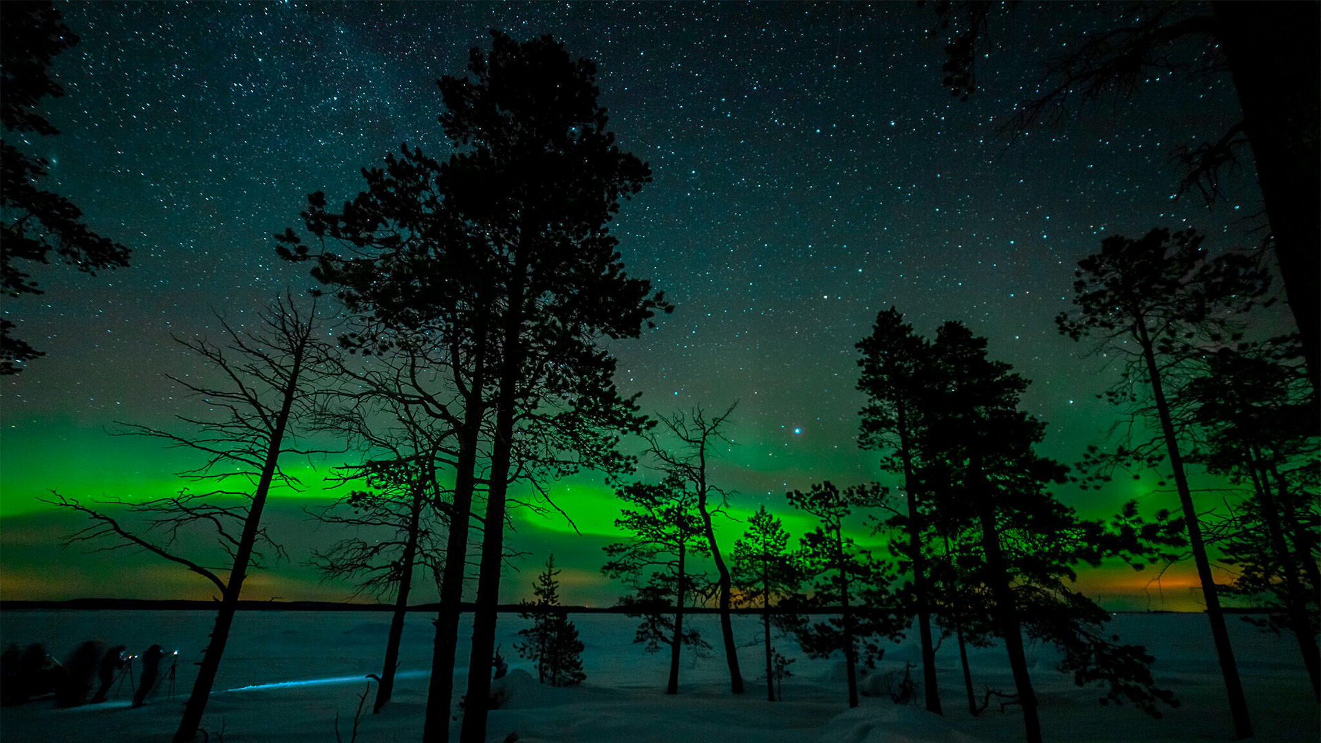 Polarlichterfahrt am See in Inari für 2 (5 Nächte)