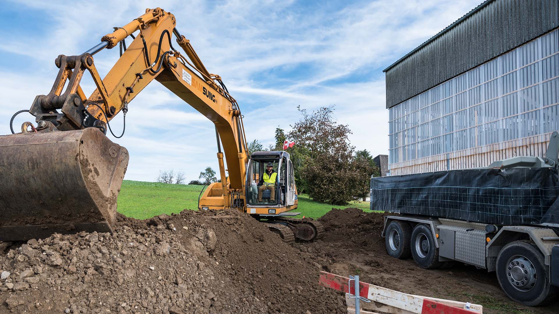 Bagger Erlebnis Gossau (mit LKW)