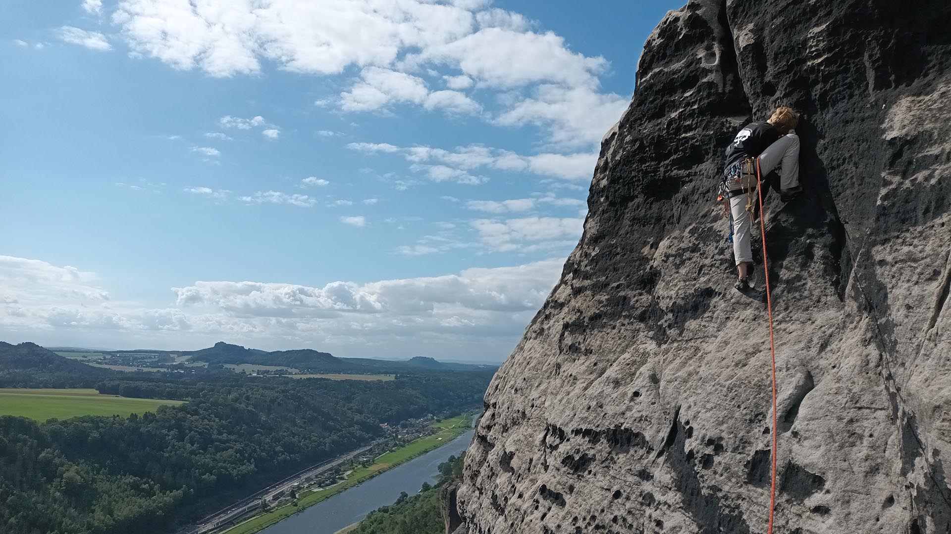 Kletter Schnupperkurs Elbsandsteingebirge Struppen in Dresden