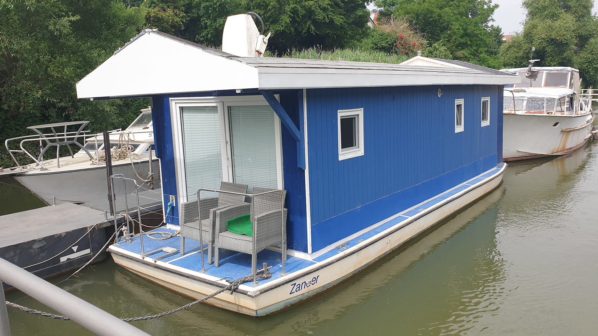 Hausboot Zander auf dem Rhein für 2 (2 Nächte) in Bornheim-Hersel
