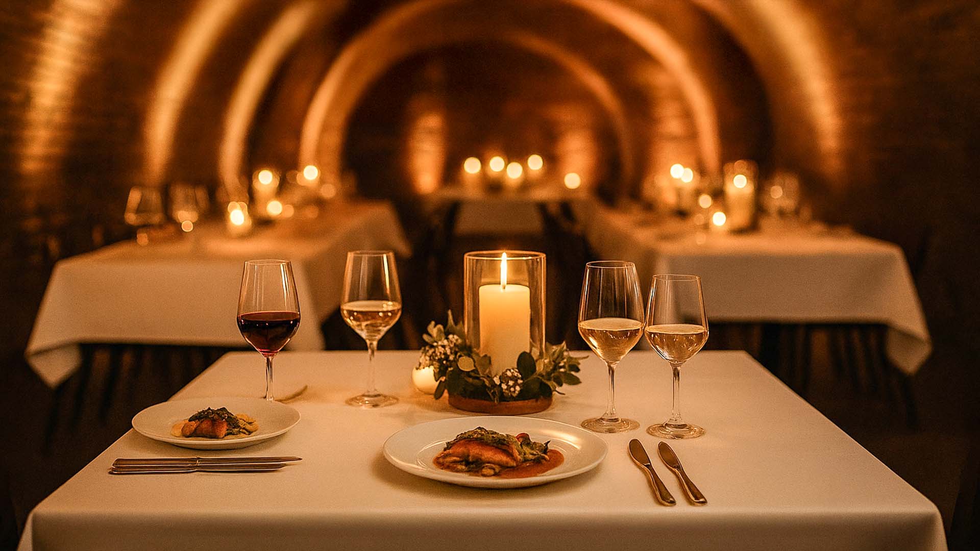 Candle Light Dinner für 2 Speyer – Privates Candle Light Dinner im Gewölbekeller Speyer