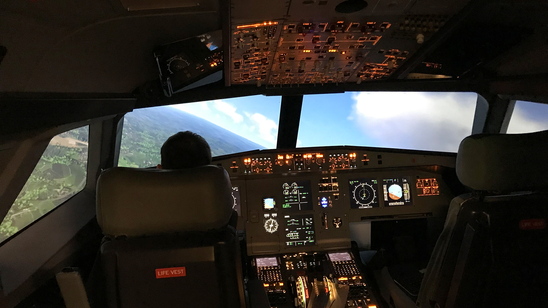 Flugsimulator Hamburg (A320 - Economy lang)