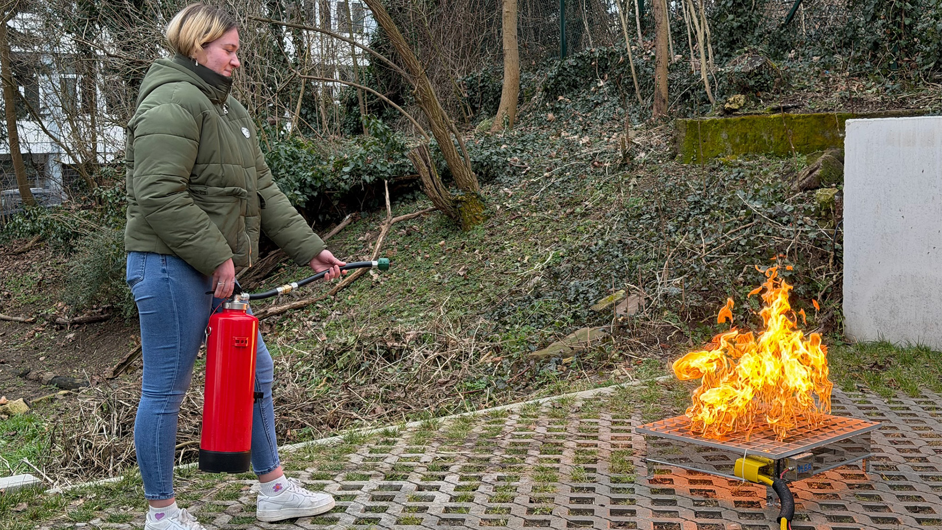 Brandschutztraining mit VR Mainz