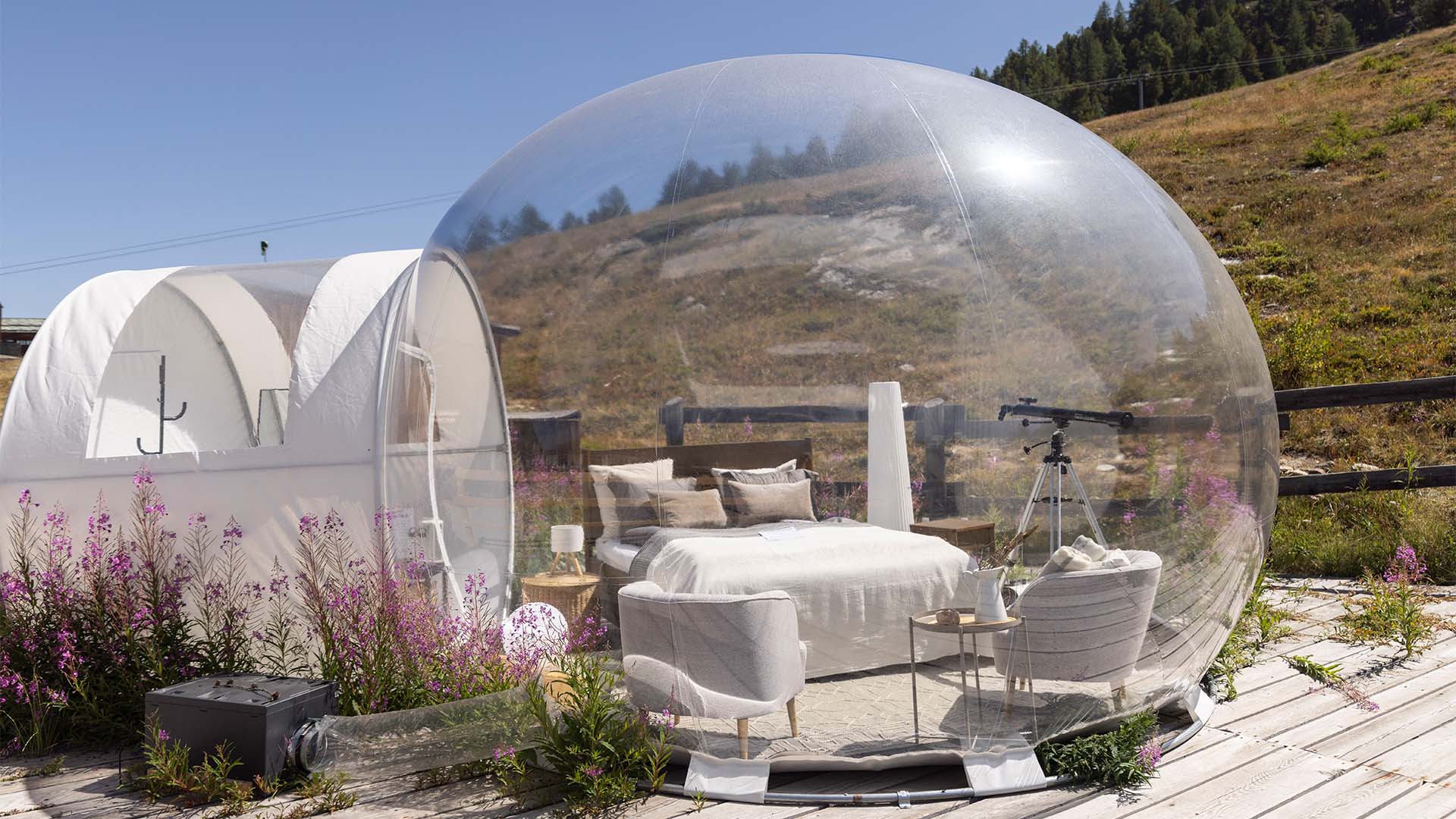 Bubble Übernachtung in der Deluxe- Suite für 2 (1 Nacht) in Wallis in Grächen