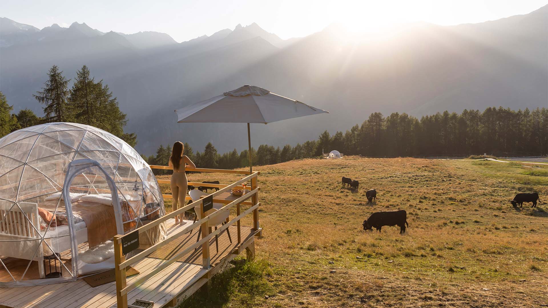 Bubble Übernachtung in der Sternengucker Suite für 2 (1 Nacht) in Wallis