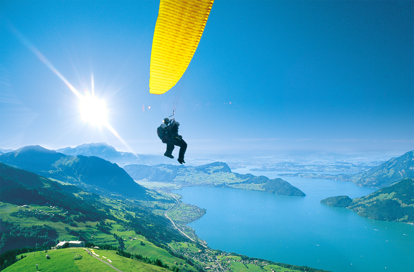 Gleitschirm Tandemflug Schweiz in Emmetten