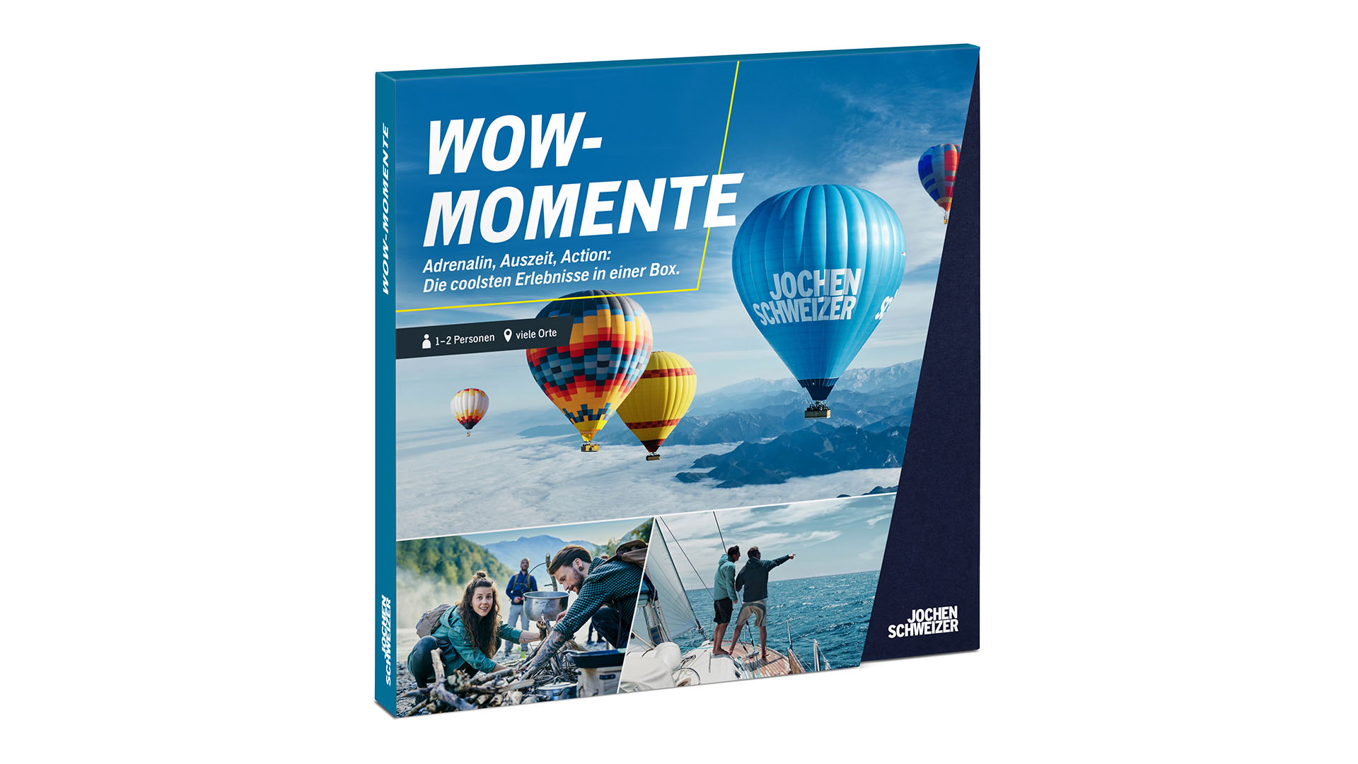 Geschenkbox WOW-Momente – Höhenflüge, Highspeed und Gänsehaut nonstop. Geschenkbox WOW-Momente – Höhenflüge, Highspeed und Gänsehaut nonstop.