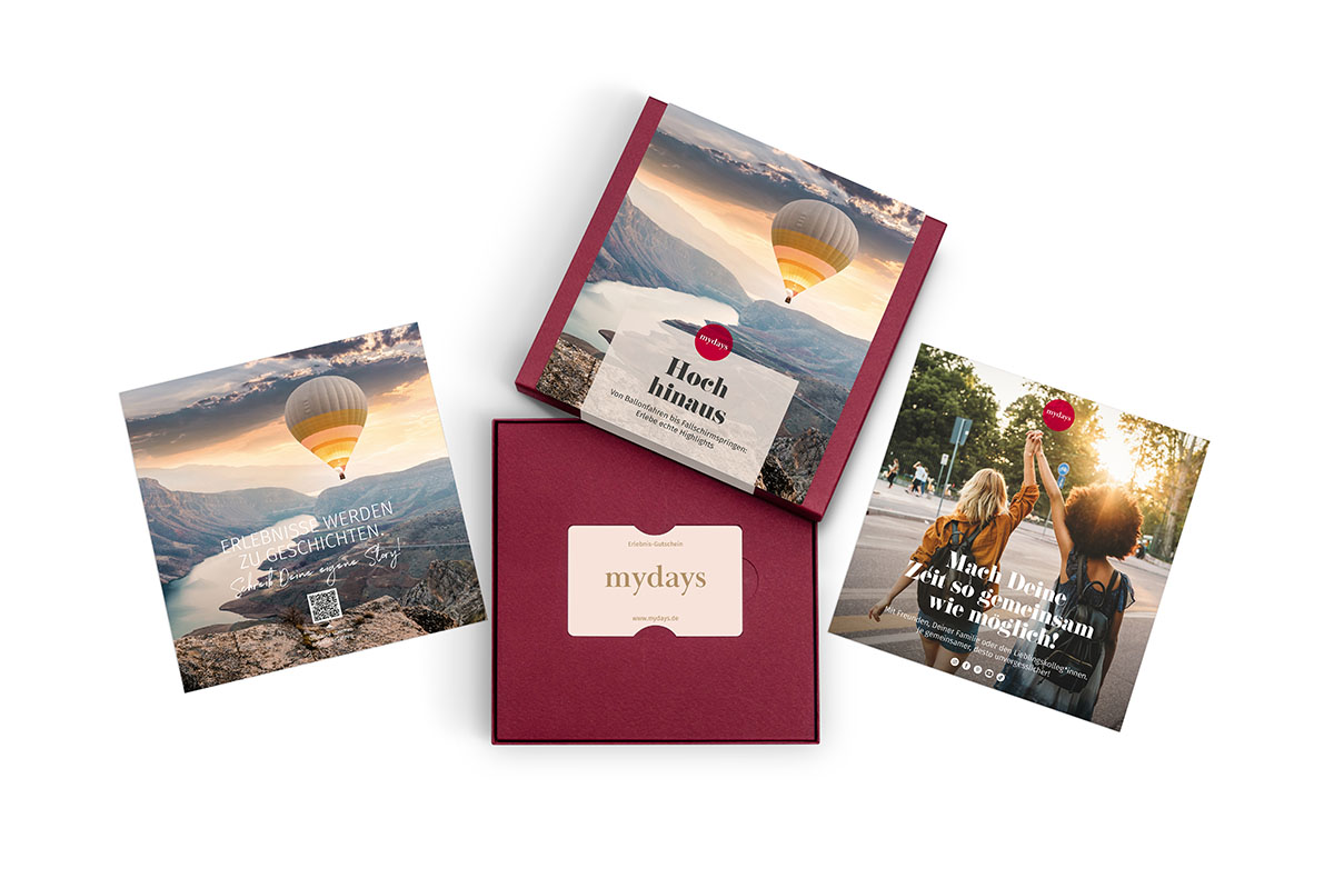 Geschenkbox Hoch hinaus Geschenkbox Hoch hinaus