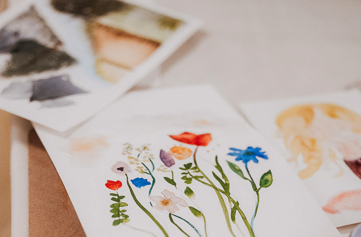 Aquarellkurs München mit Weinprobe