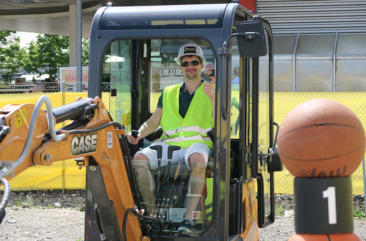 Bagger Erlebnis Gossau (kleiner Bagger)