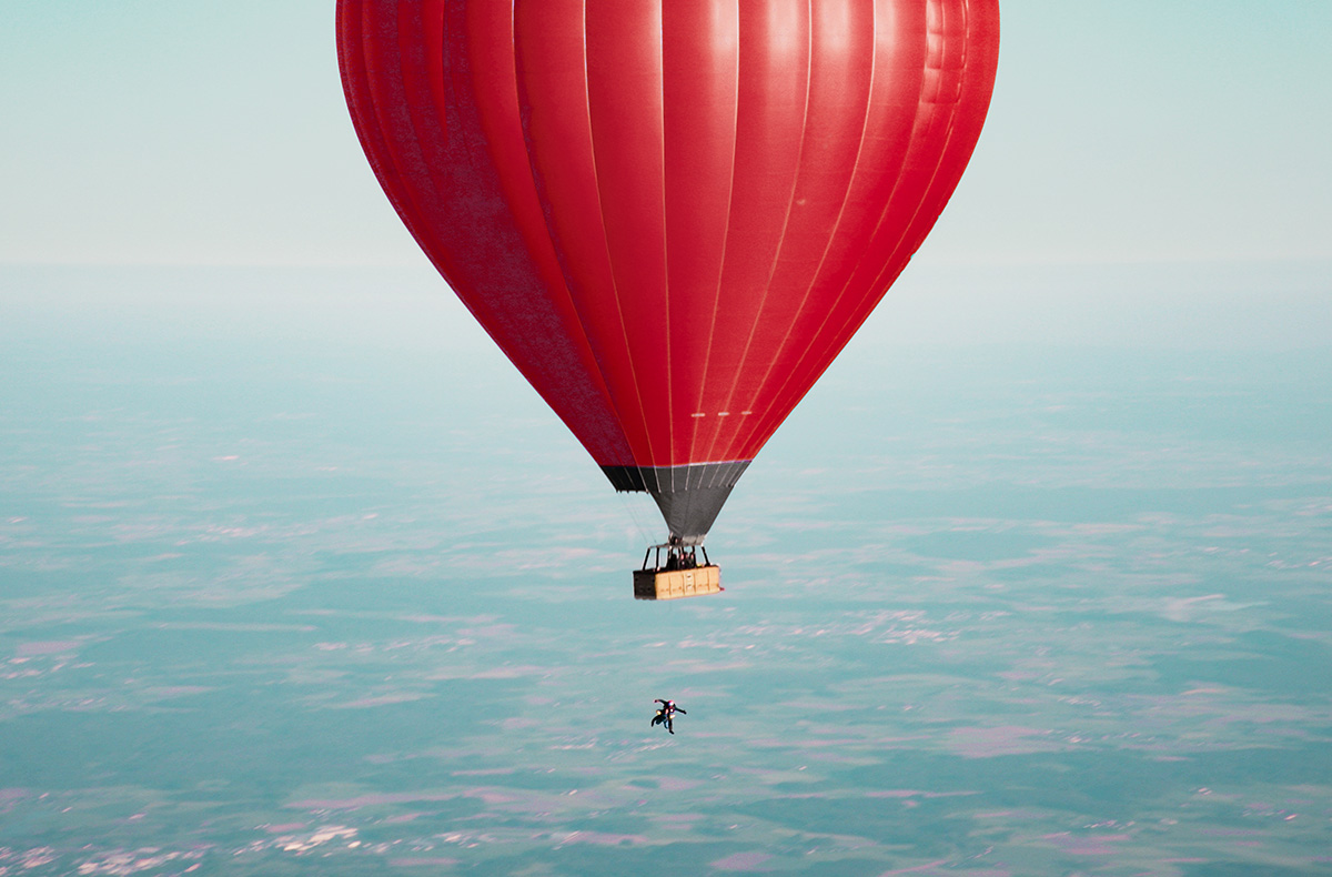 Ballon Fallschirmsprung Leutkirch im All...