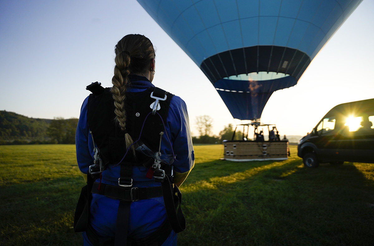 Ballon Fallschirmsprung Leutkirch im Allgäu