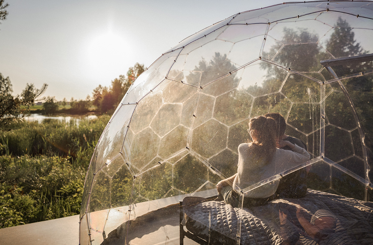 Bubble Hotel Jessen für 3 (1 Nacht) - Schlafe unterm Sternenzelt im Elztal-Paradies in Jessen (Elster)