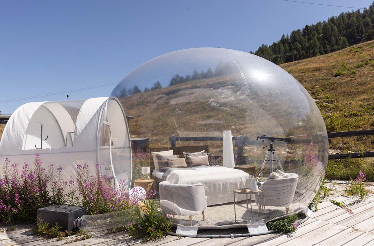Bubble Übernachtung in der Deluxe- Suite für 2 (1 Nacht) in Wallis