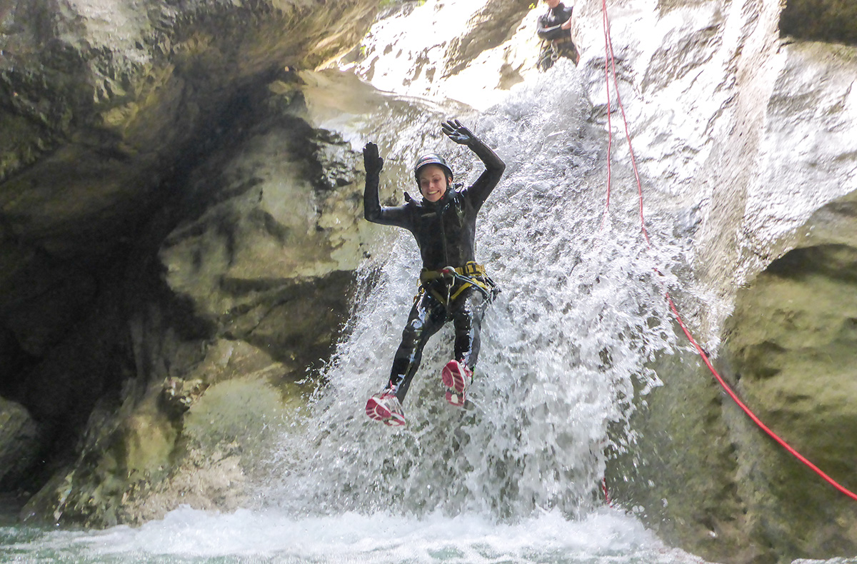 Canyoning Einsteigertour Weyregg – Canyoning-Abenteuer für Einsteiger in Weyregg in Weyregg am Attersee