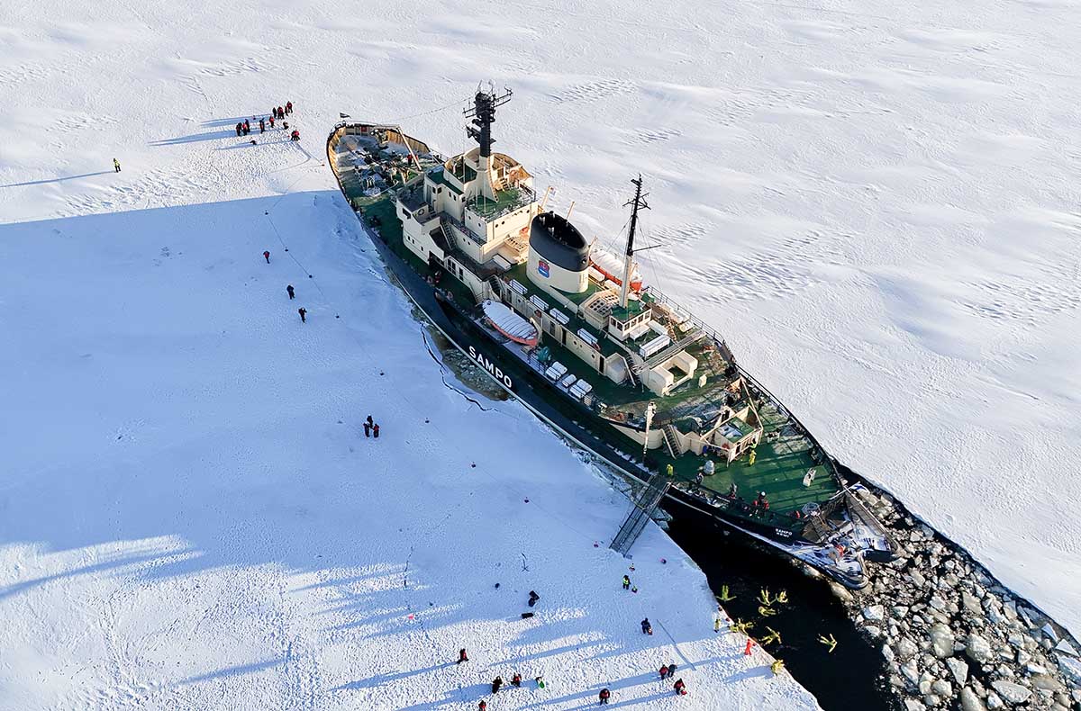 4 Tag(e) Eisbrecherabenteuer am bottnischen Meerbusen für 2 (3 Nächte) inkl. Halbpension
