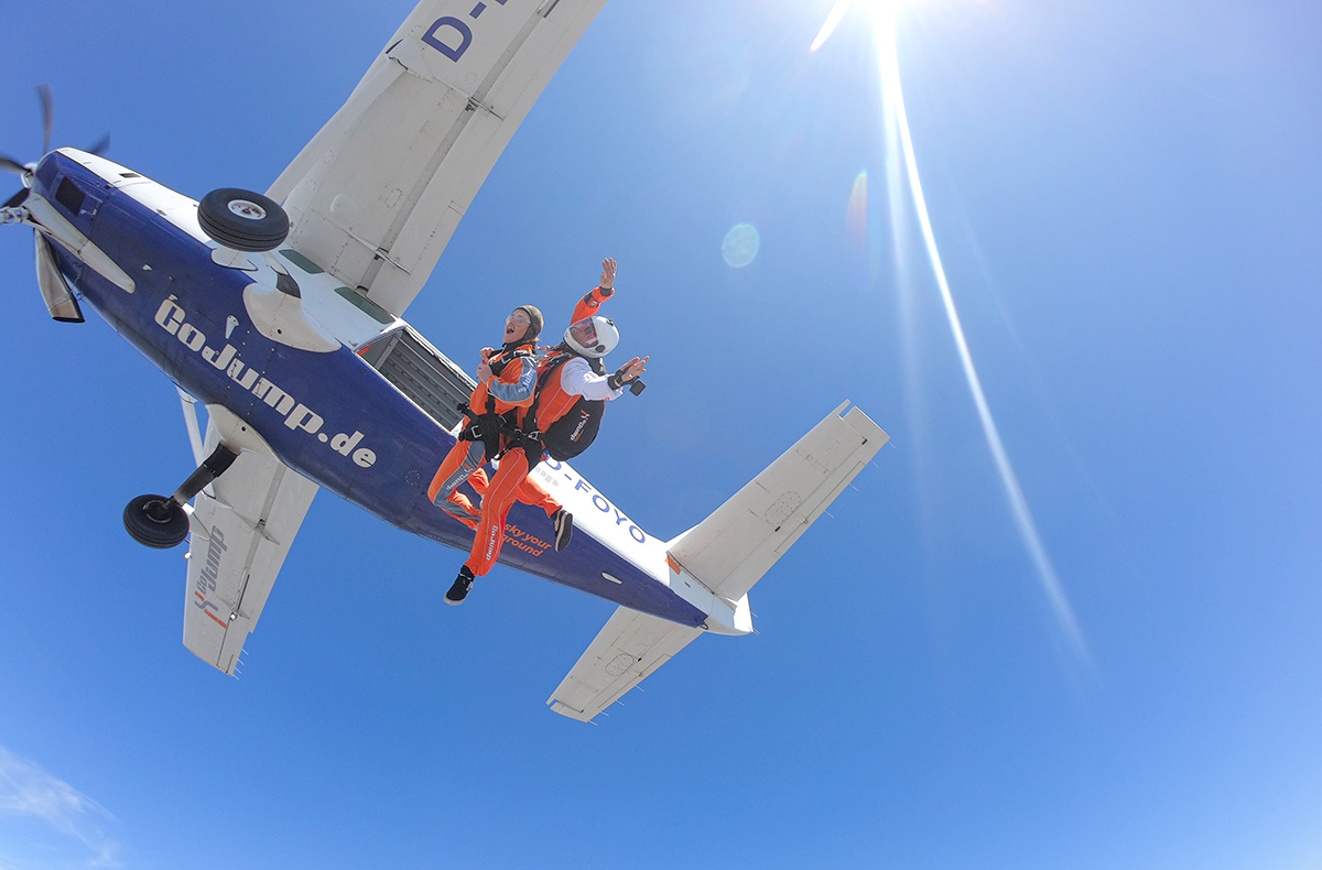 Fallschirm Tandemsprung Gransee Brandenb...