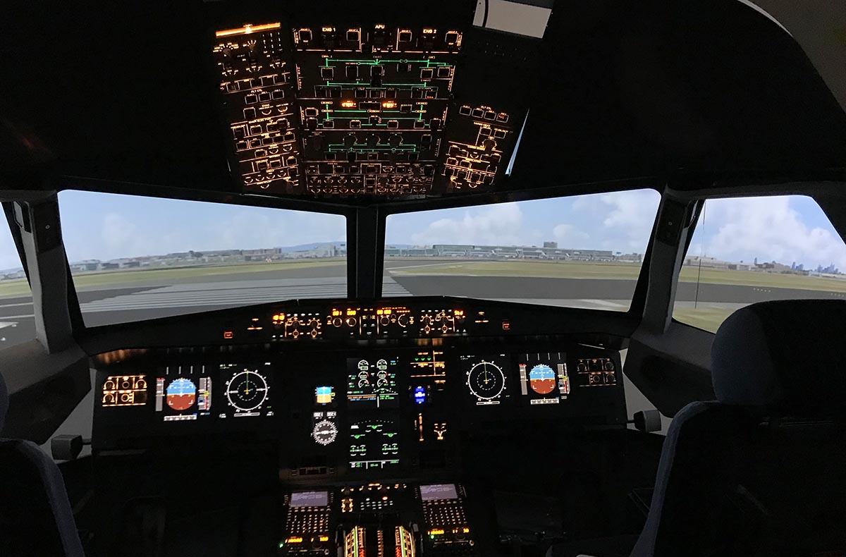 Flugsimulator Gensingen (A380 - Economy)