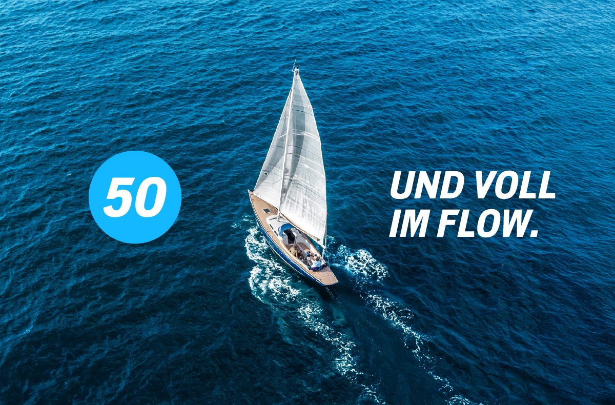 Flexibles Geschenk 50. Geburtstag (Segelboot)