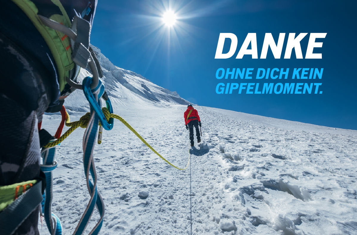 Flexibles Geschenk Danke (Gipfelmoment)