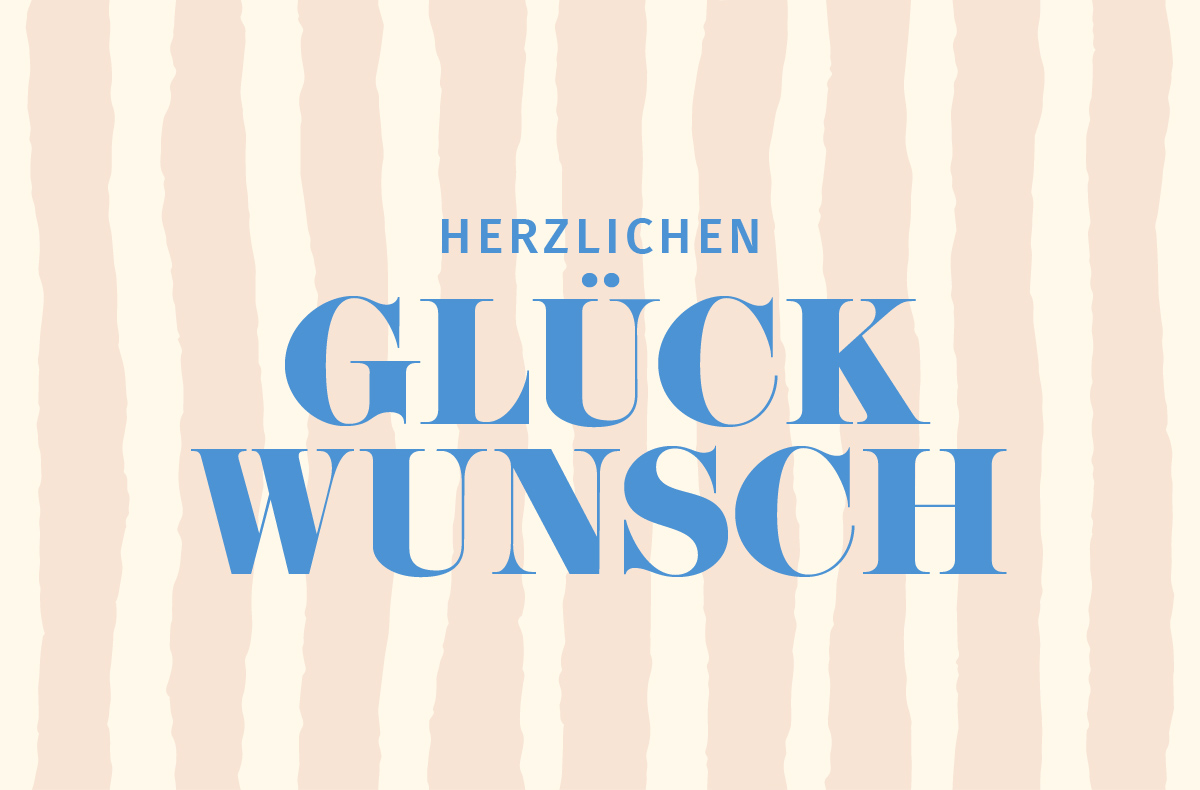 Flexibles Geschenk Glückwunsch (Streifen)